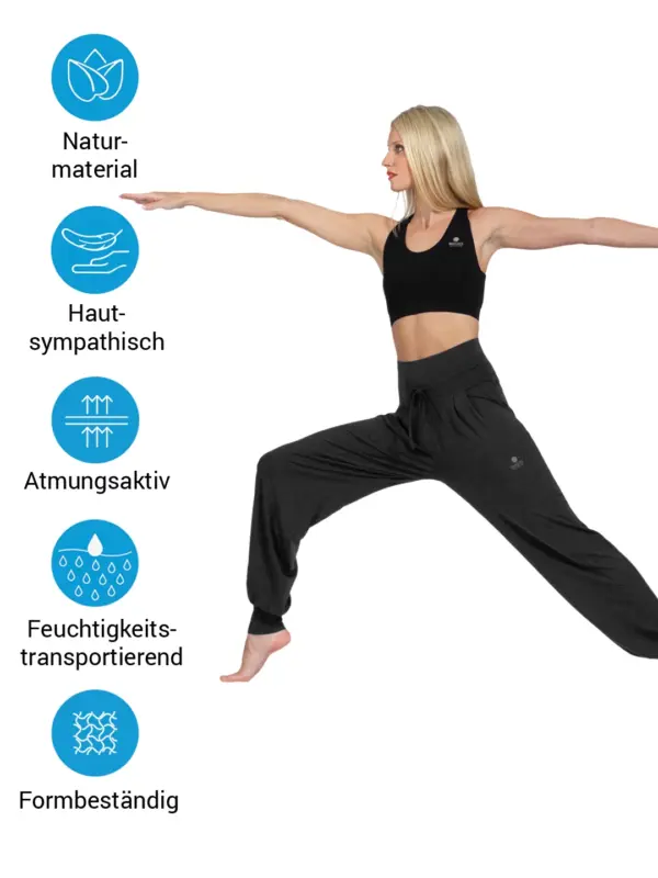 MAGADI Yogahose Florence aus Naturmaterial
