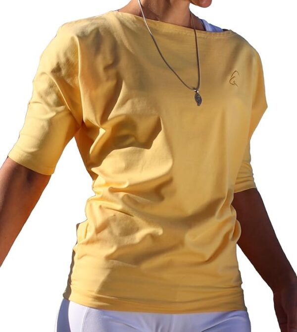 ESPARTO Yoga Halbarmshirt Sadaa mit U-Boot-Ausschnitt