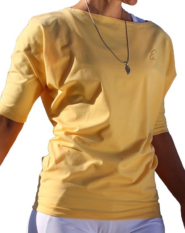ESPARTO Yoga Halbarmshirt Sadaa mit U-Boot-Ausschnitt