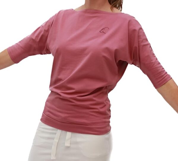 ESPARTO Yoga Halbarmshirt Sadaa mit U-Boot-Ausschnitt