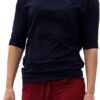 ESPARTO Yoga Halbarmshirt Sadaa mit U-Boot-Ausschnitt