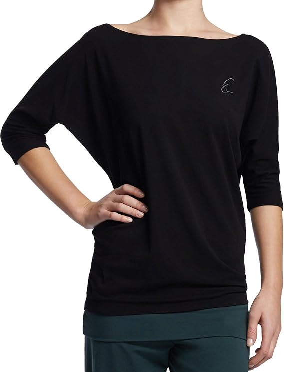 ESPARTO Yoga Halbarmshirt Sadaa mit U-Boot-Ausschnitt