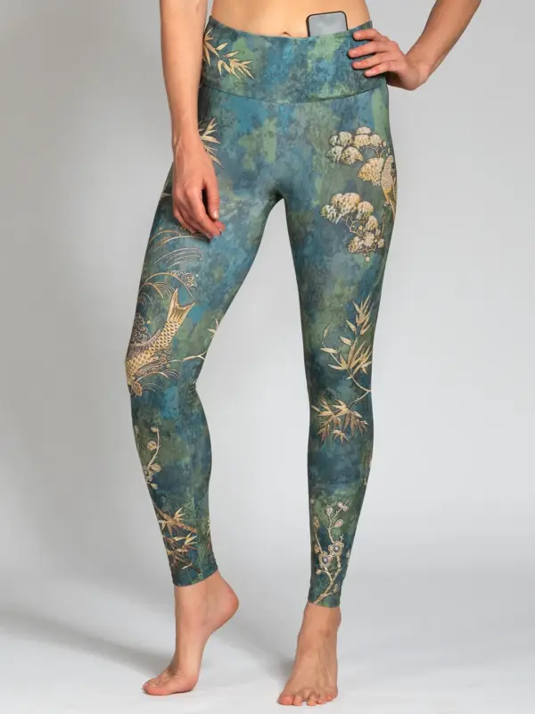 MAGADI Yoga Leggings Camo aus Komfort-Stretch
