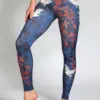 MAGADI Yoga Leggings Happy Birds aus Komfort-Stretch