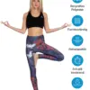 MAGADI Yoga Leggings Happy Birds aus Komfort-Stretch