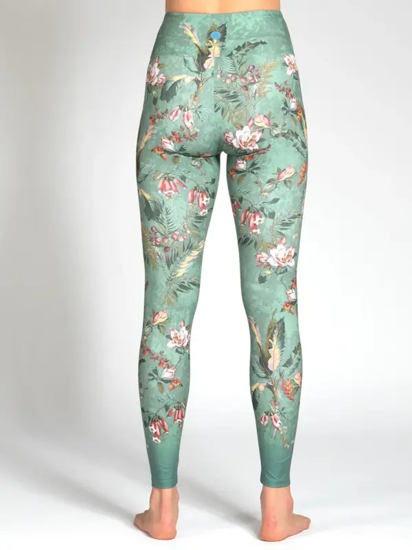 MAGADI Yoga Leggings Secret Garden aus Komfort-Stretch