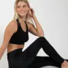 MAGADI Yoga Rock Leggings Carla Black aus Baumwolle