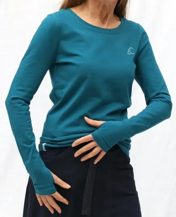 vicitra_petrol ESPARTO Langarmshirt Vicitra